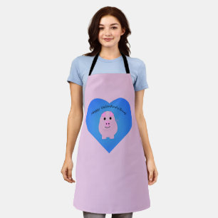 Tablier Hoggy Valentine's Day Pig