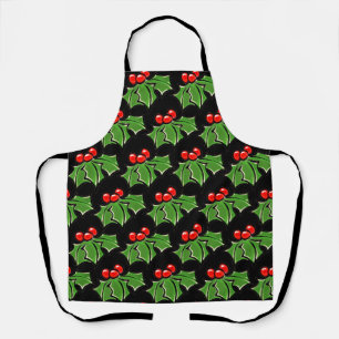 Tablier Holly Feuilles Holly baies de vacances plaisir bot