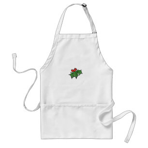 Tablier Holly Feuilles, Holly baies, fun vacances botaniqu