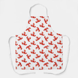 Tablier Homards rouges mignons