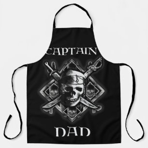 Tablier Homme Capitaine Papa Pirate Funny Fête des pères m