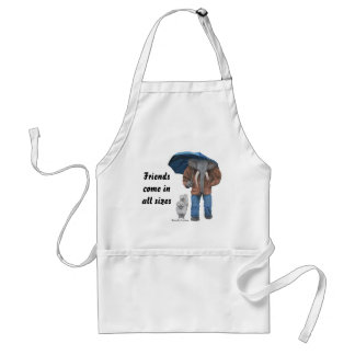 Tablier Homme éléphant Marcher Chiens Imaginaire Art Apron