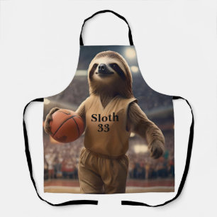 Tablier Hoops and Hangs : Le Slam Dunking Sloth,