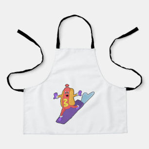 Tablier Hot-dog as Snowboarder with Sonowboard