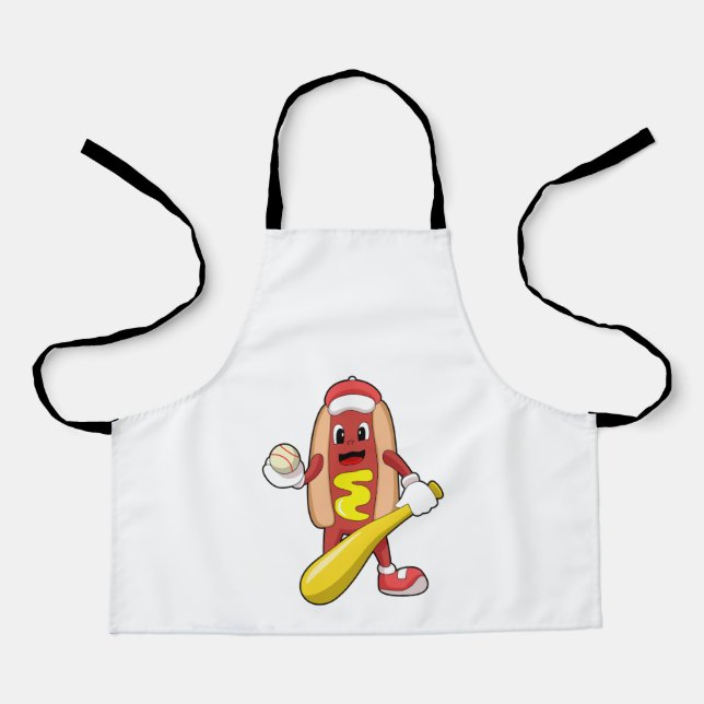 Tablier Hot dog at baseball with baseball (Recto)