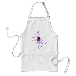 Tablier Hot Dog Funny Ski Carlin violet Veste et Skis