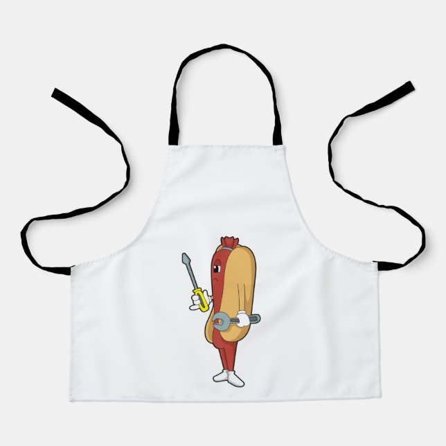 Tablier Hotdog en mécanique avec outil (Recto)