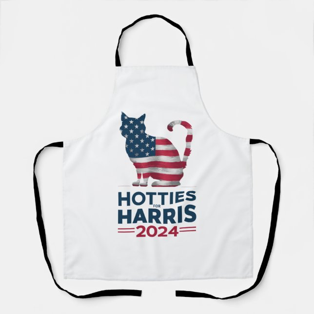Tablier Hotties For Harris 2024 Cat Ladies Kamala Harris (Recto)