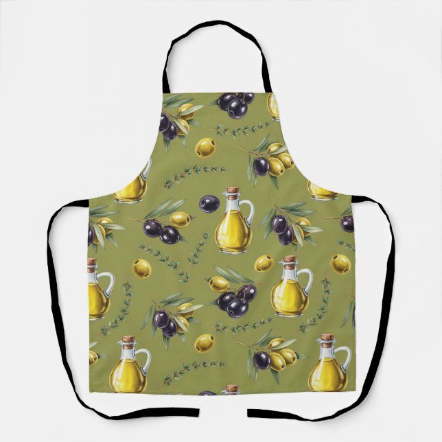 Tablier Huile d'olive par Natasha Us (Recto)