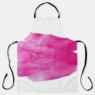 Tablier Huile rose chatoyante : Aquarelle Abstraite