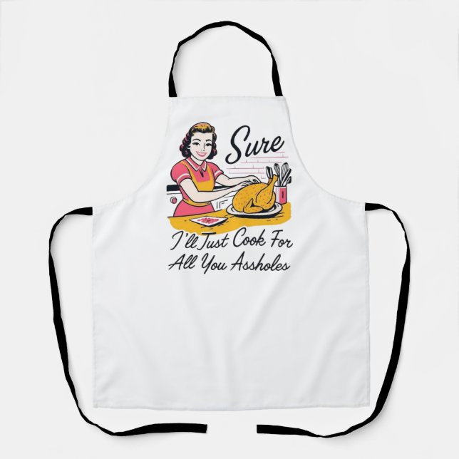 Tablier Humorous Kitchen Gift for Chefs & Home Cooks (Recto)