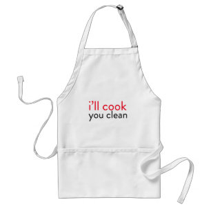 Tablier Humour de cuisine - Je cuisinerai.Vous nettoyez