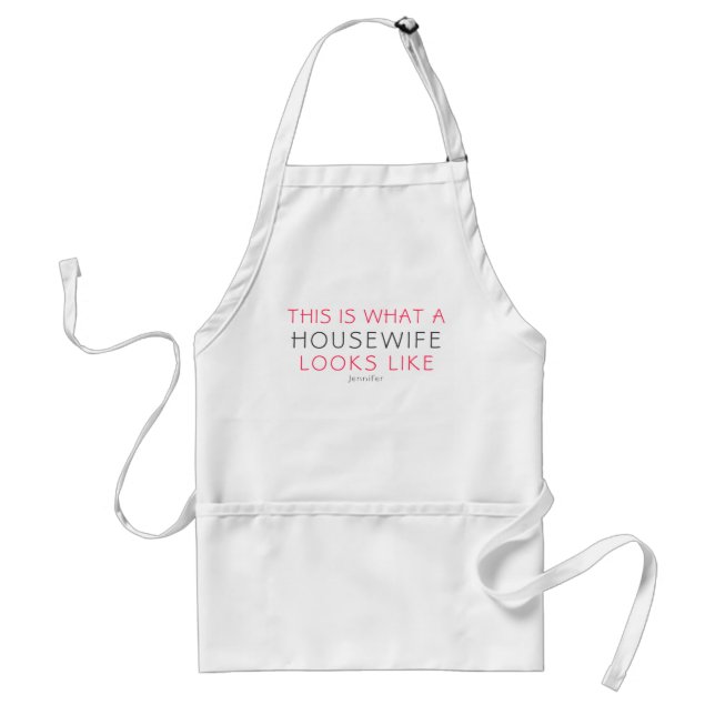Tablier Humour de femme de ménage drôle nouveauté personna (Devant)