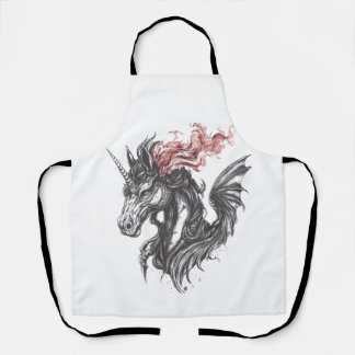 Tablier Hybride de licorne et de dragon de feu (1)