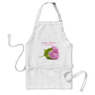 Tablier Hydrangea Rose Entreprise / Fleur pour usage perso