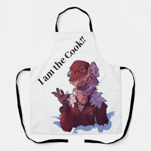 Tablier I am the Cook, loup