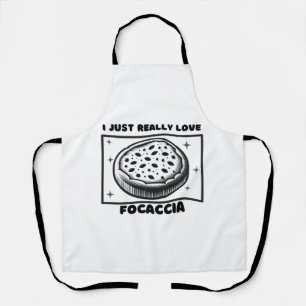 Tablier I Just Love Focaccia - Foodie Theme Design