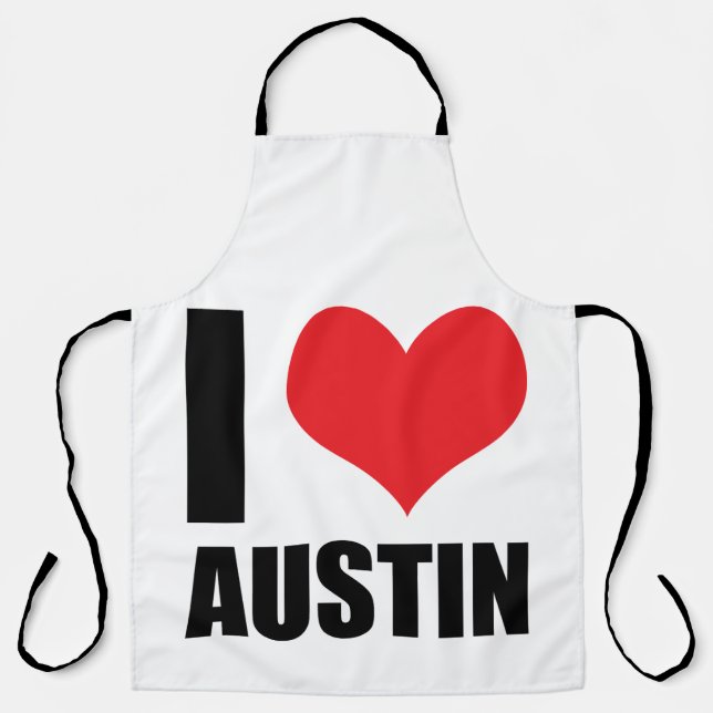 Tablier I Love Austin (Recto)