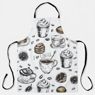 Tablier I Love Coffee Design, mignonette Brista Coffee Ama