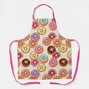 Tablier I Love Donuts Yummy Baked Goodies Sugary Sweet
