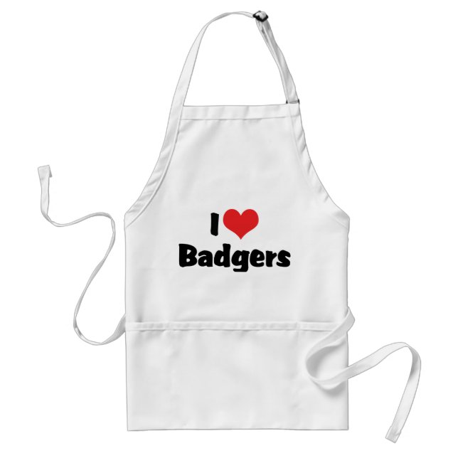 Tablier I Love Heart Badgers (Devant)