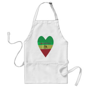 Tablier I Love Heart Ethiopie : Drapeau Art Motif