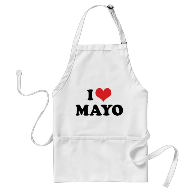 Tablier I Love Heart Mayo - Mayonnaise Lover (Devant)
