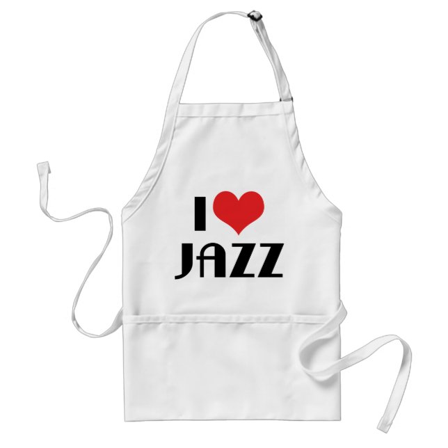 Tablier I Love jazz (Devant)