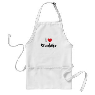 Tablier I Love Krumkake Apron