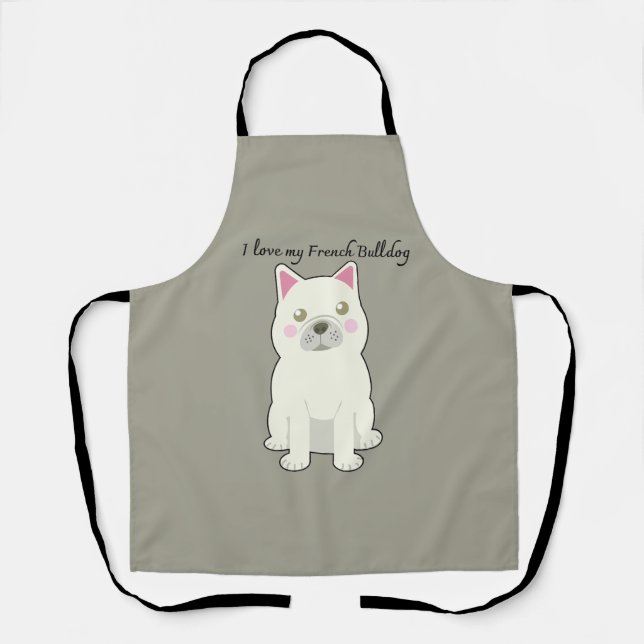 Tablier I Love my French Bulldog (Recto)