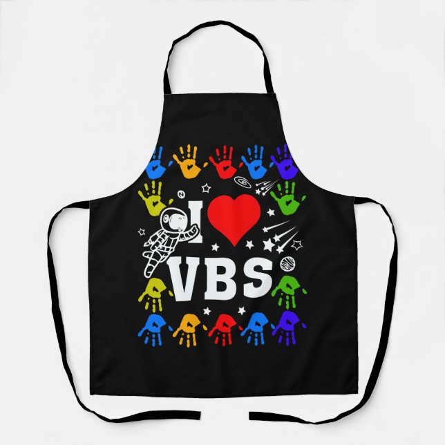 Tablier I Love VBS Summer Vacation Bible School Christian (Recto)