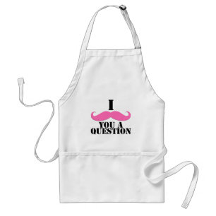 Tablier I moustache vous une moustache de rose de question