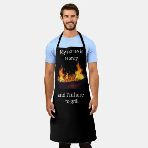 Tablier Ici pour griller sur mesure tablette