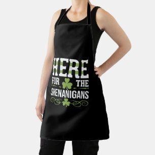 Tablier Ici pour les frasques irlandaises Irlande St. Patr