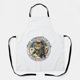 Tablier Idée cadeau papa chat astronaute spatial - Astrona