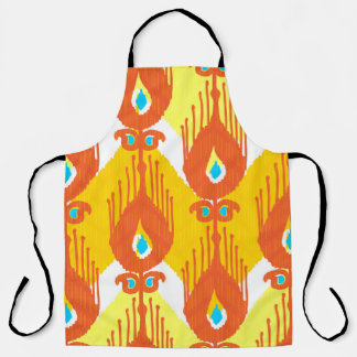 Tablier Ikat Fabric Motif : Ethnic Vintage Design.