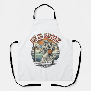 Tablier Il est Rizzin Vintage Basketball Religious T-Shirt