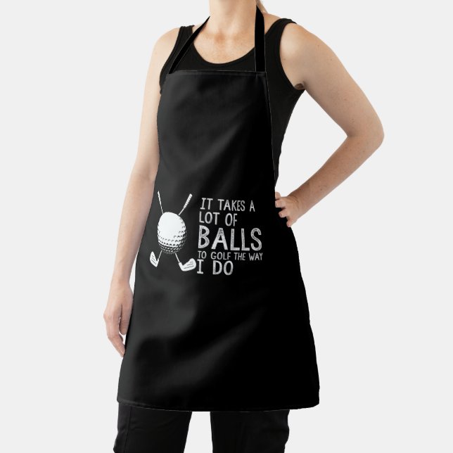 Tablier Il Faut Beaucoup De Ballons Au Golf Comme Je Le Fa (Insitu)