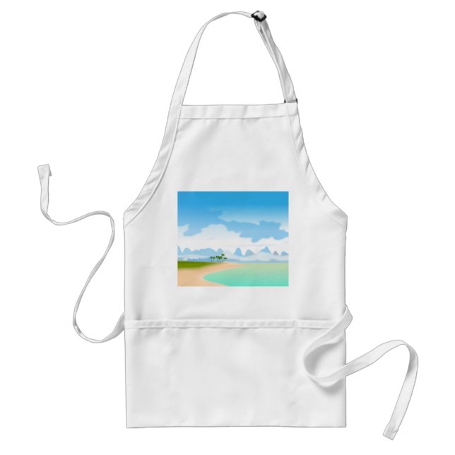 Tablier Île tropicale (Devant)