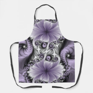 Tablier Illusion de lilas Art floral abstrait fractal Fant
