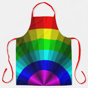 Tablier Illusion optique Arc-en-ciel Tout-sur-impression t