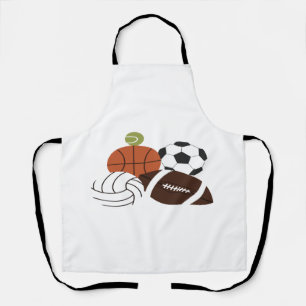 Tablier illustration de balle de sport