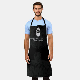 Tablier Illustration de barbe et de moustache de coiffeur 