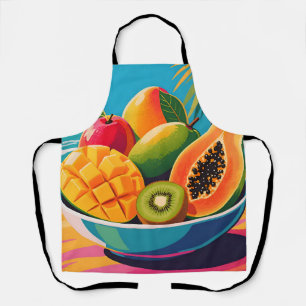 Tablier Illustration de bol de fruits tropicaux