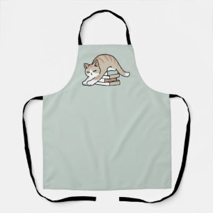 Tablier Illustration de chat Lover - Curled Up & Cosy