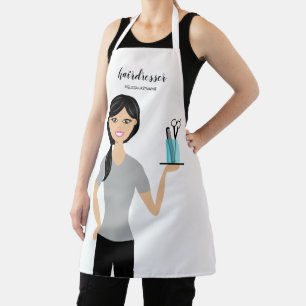 Tablier Illustration de femme coiffeuse mignonne Coiffeur