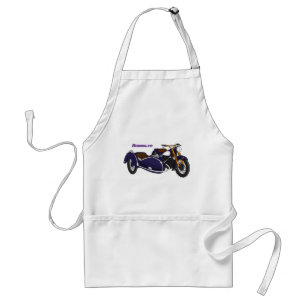 Tablier Illustration de moto pourpre Sidecar