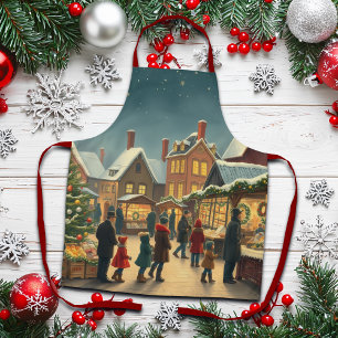 Tablier Illustration de Noël Vintage