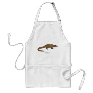 Tablier Illustration de pangolin à queue longue