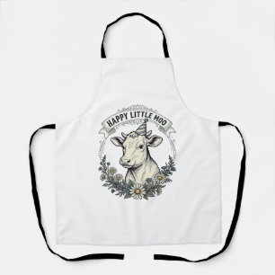 Tablier Illustration de veau d'anniversaire Gravure vintag